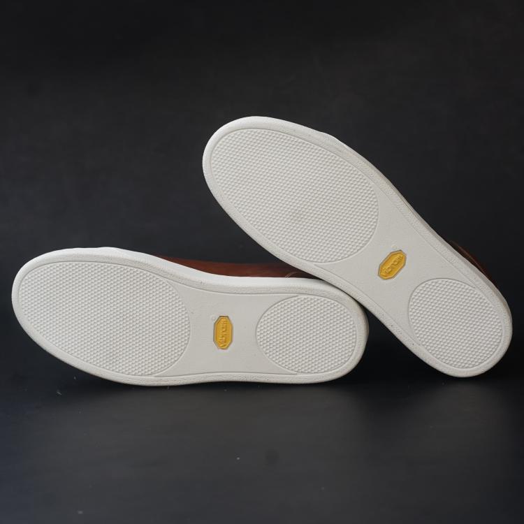 Songo High Top Rubber Sole Sneakers with Pull Up Leather